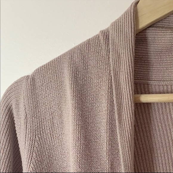 DYNAMITE | Light mauve long open cardigan size L - Picture 4 of 7